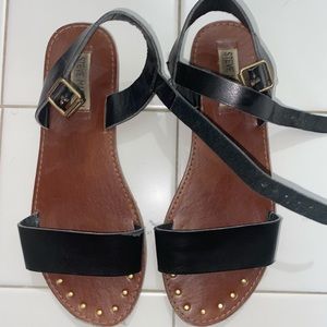 Steve Madden Leather Strap Sandals